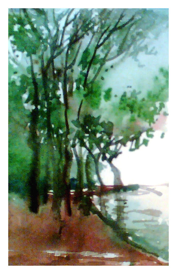 Greens Painting by Anil Nene