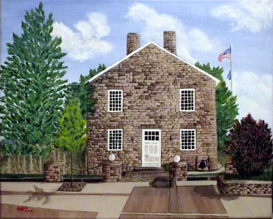 Greensburg Kentucky Courthouse Painting By Sheryl Jeffries   Greensburg Kentucky Courthouse Sheryl Jeffries 