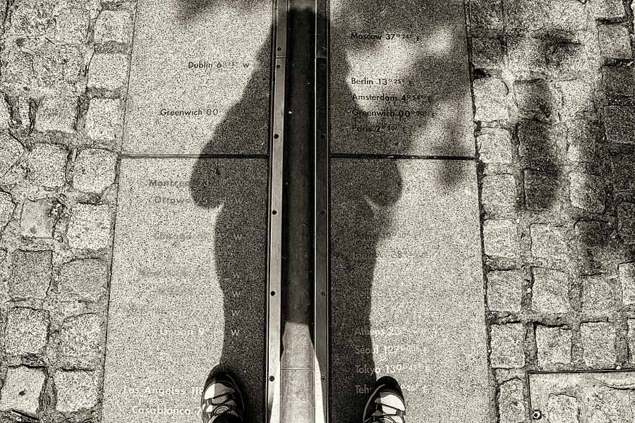 Greenwich meridian  Photograph by Shirley Mitchell