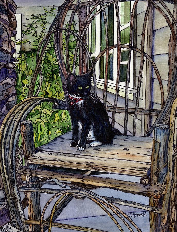 Greeter At the Front Door #1 Painting by Sandi Howell