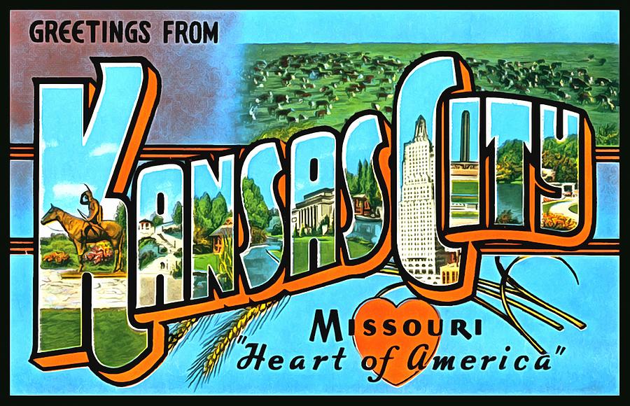 Greetings From Kansas City Missouri Heat of America Photograph by Vintage Collections Cites and States