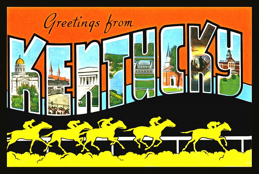 Greetings From Kentucky Photograph by Vintage Collections Cites and States