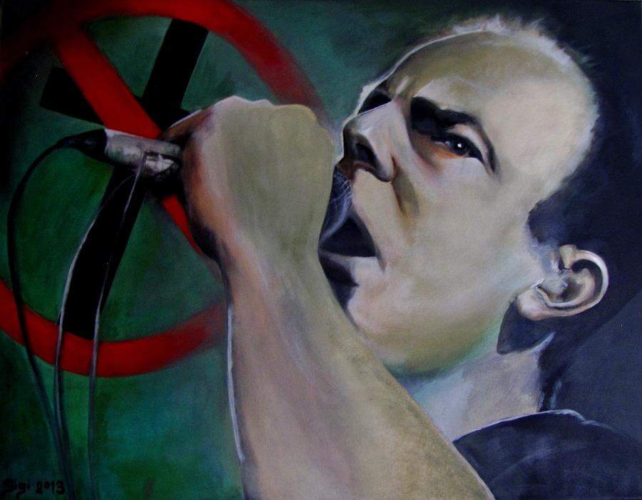Bad Religion Painting - Greg Graffin Bad Religion by Sigi Schlosser