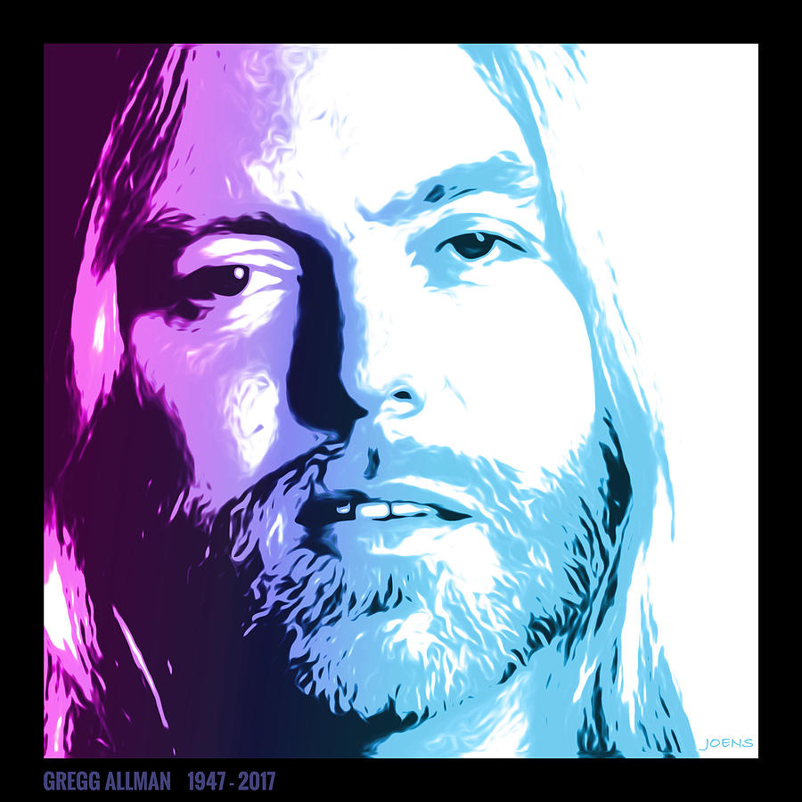 Gregg Allman 1947 2017 Digital Art