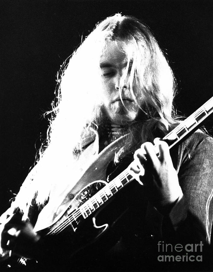 Rock And Roll Photograph - Gregg Allman 1974 by Chris Walter