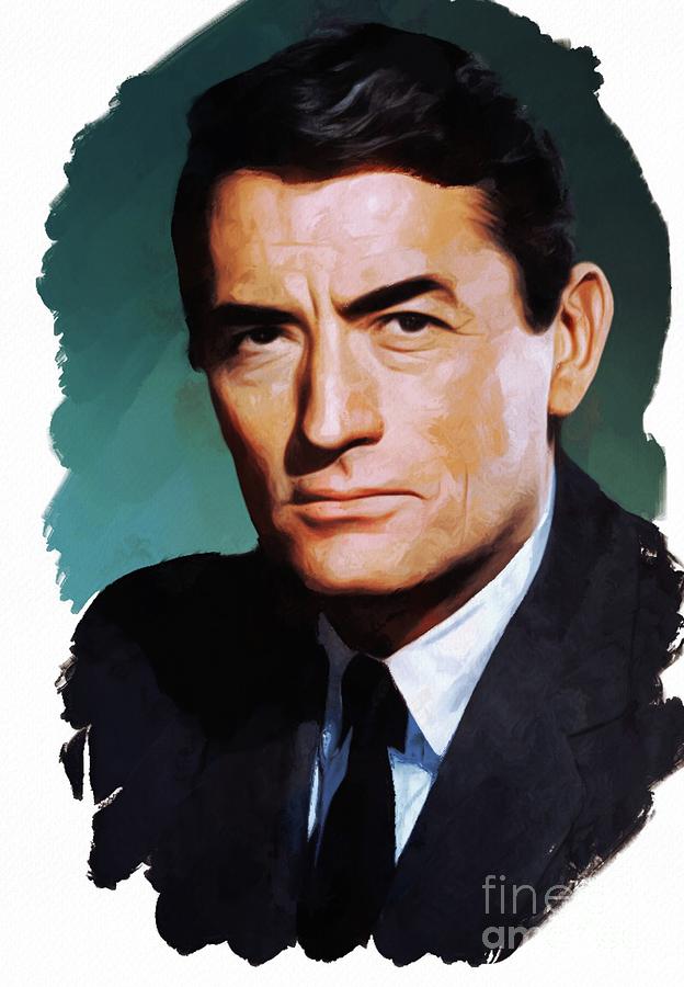 Hollywood Painting - Gregory Peck, Actor by Esoterica Art Agency