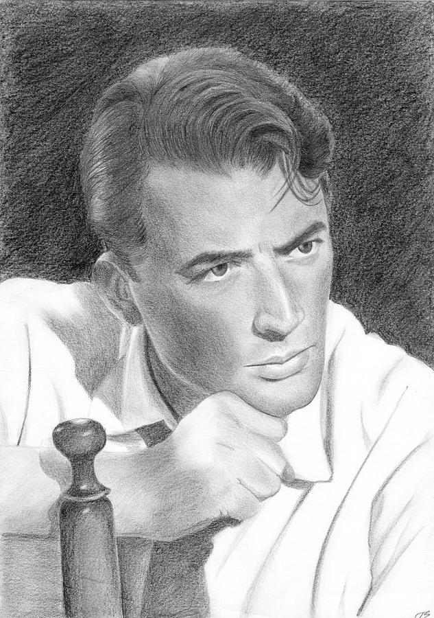 Gregory Peck Drawing by Eniko Tanyi - Pixels