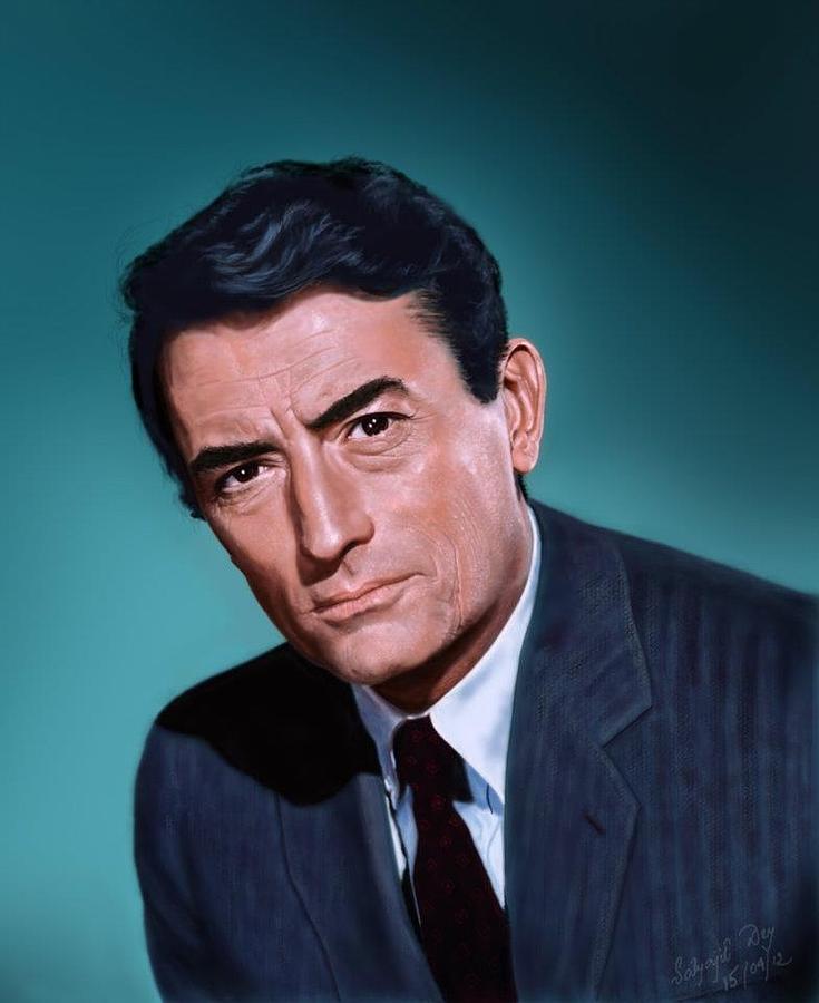 Gregory Peck Digital Art by Satyajit Dey - Fine Art America