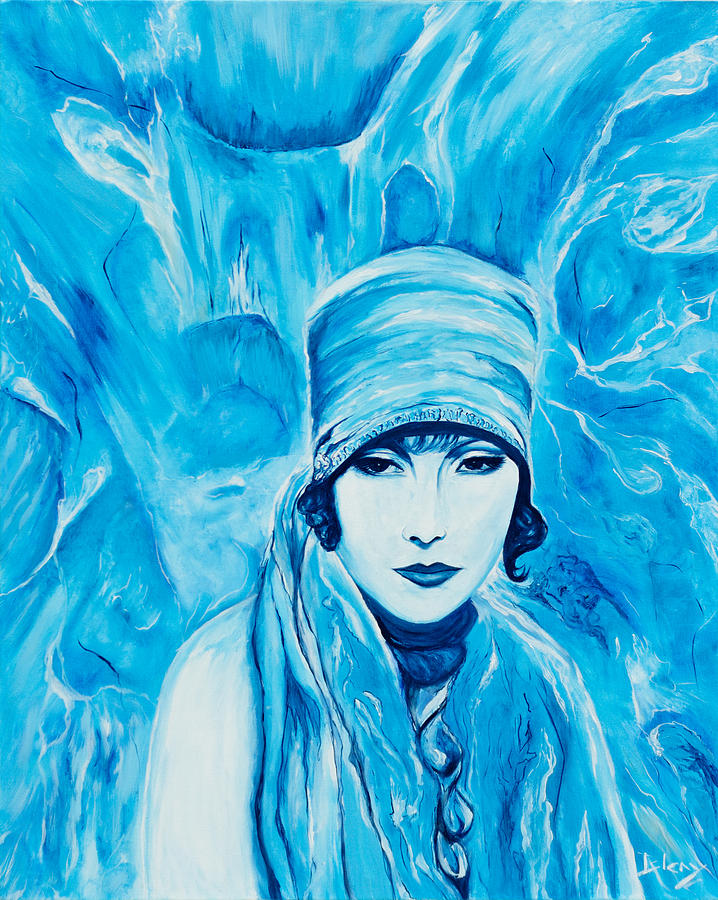 Greta in ice Painting by Christine Bleny | Fine Art America