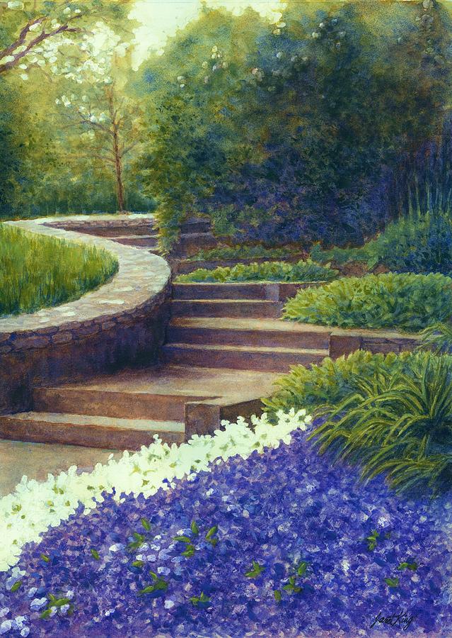 Gretchens view at Cheekwood Painting by Janet King