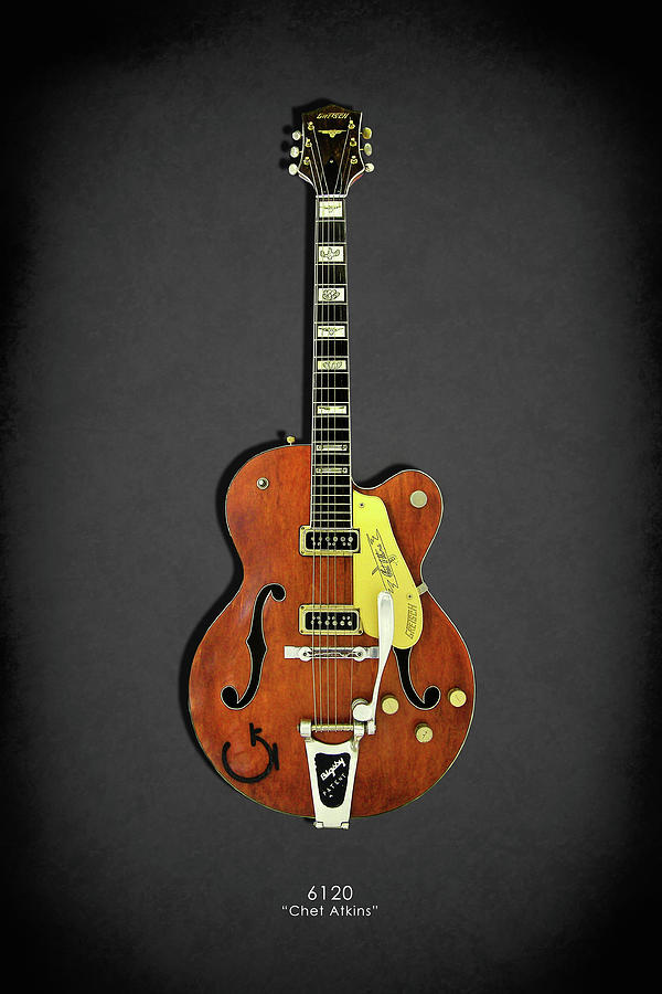 Guitar Photograph - Gretsch 6120 1956 by Mark Rogan