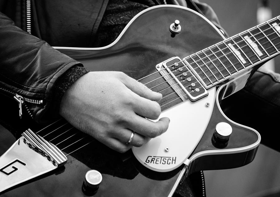 Gretsch guitar during a concert Photograph by AM FineArtPrints