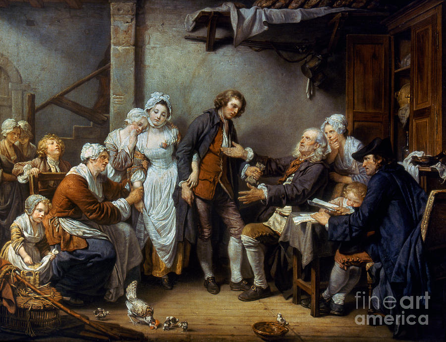 18th Century Photograph - Greuze: The Village Bride by Granger