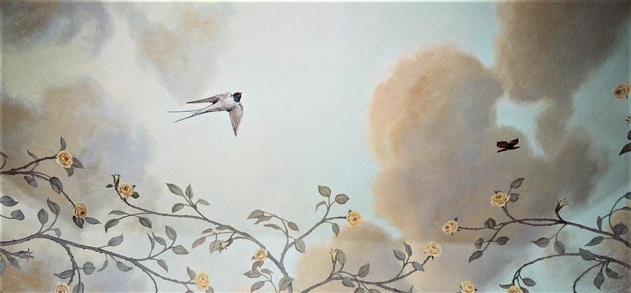 Grey Cloudy Flight by Dove by Suzn Smith Grey Cloudy Flight by Dove by Suzn Smith