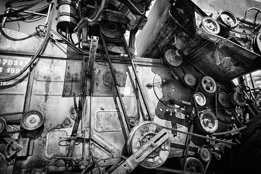 Grey Combine Box Photograph by John Williams