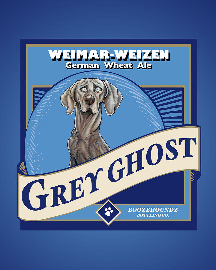 Grey Ghost Weimar-Weizen Wheat Ale Drawing by John LaFree