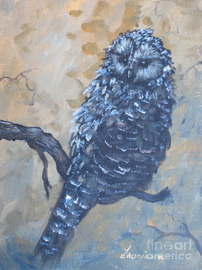 Grey Owl1 Painting by Laurianna Taylor