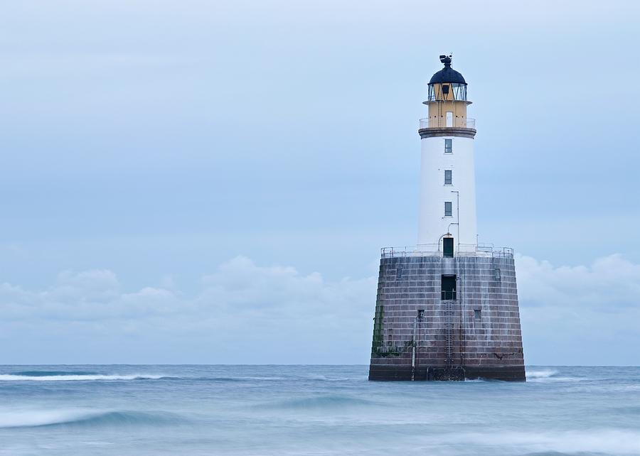 Grey Skies at Rattray Head Photograph by Stephen Taylor
