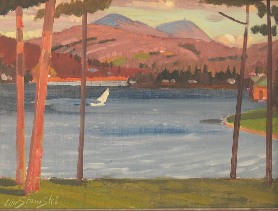 Greylock And Pontoosuc Lake Painting by Len Stomski