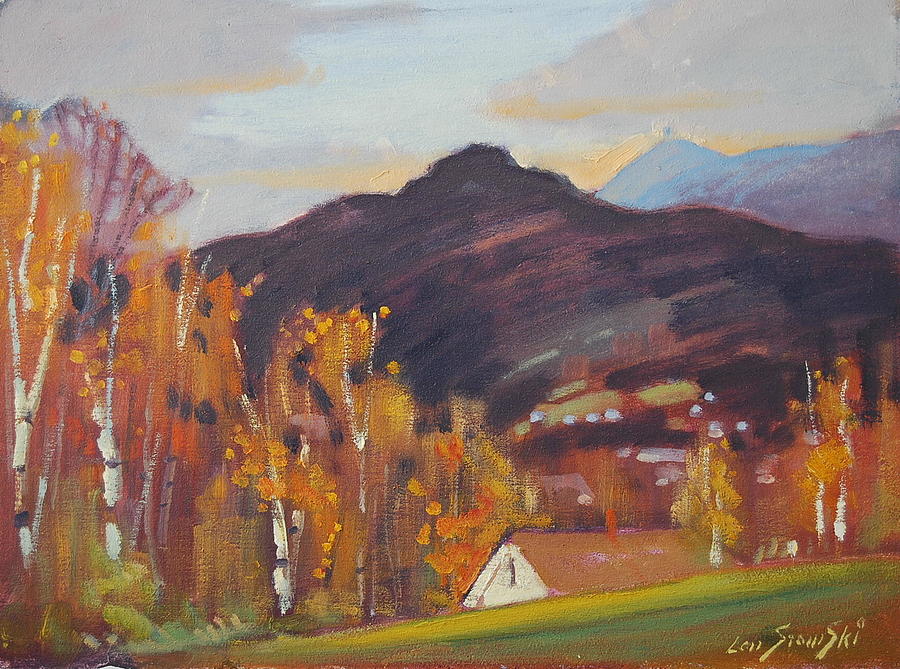 Greylock from the North Painting by Len Stomski