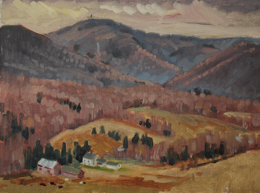 Greylock From the West Painting by Len Stomski