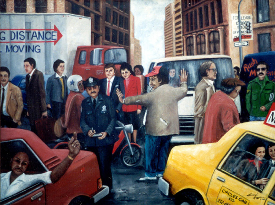 Grid Lock NYC Painting by Leonardo Ruggieri