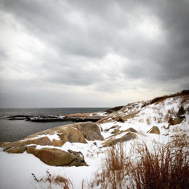 Winter Photograph - grief Is Like The Ocean; It Comes In by Carly Barone