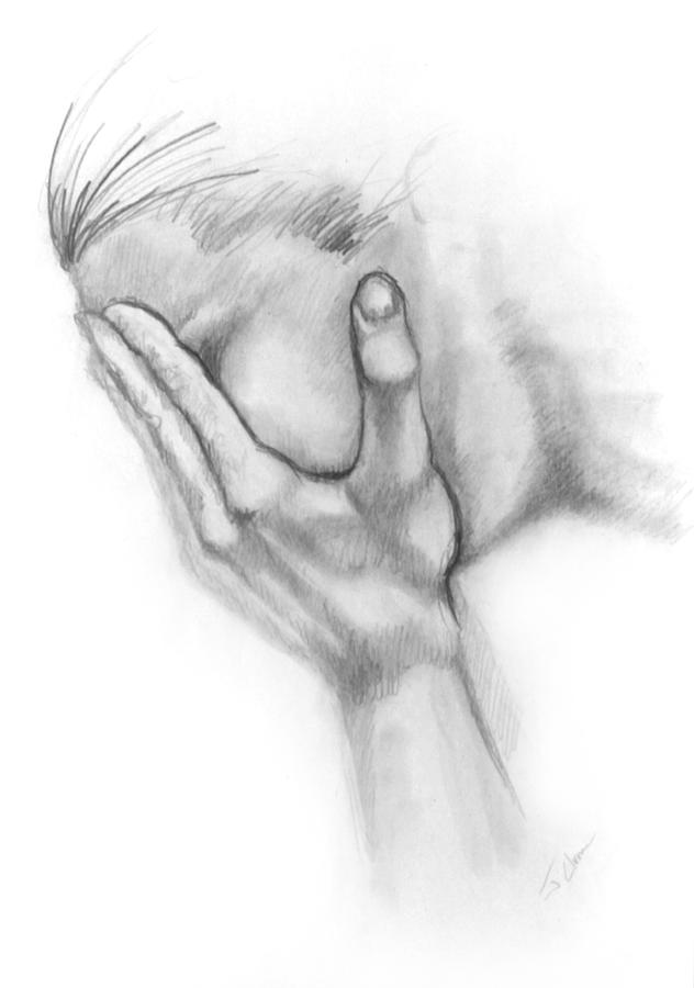 Grief Drawing By John Clum