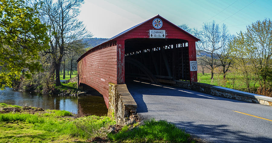Mill Photograph - Griesemers Covered Bridge In Berks County Pa by Bill Cannon Mill Photograph - Griesemers Covered Bridge In Berks County Pa by Bill Cannon