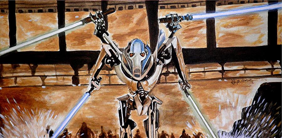 Grievous coming at ya Painting by Al  Molina