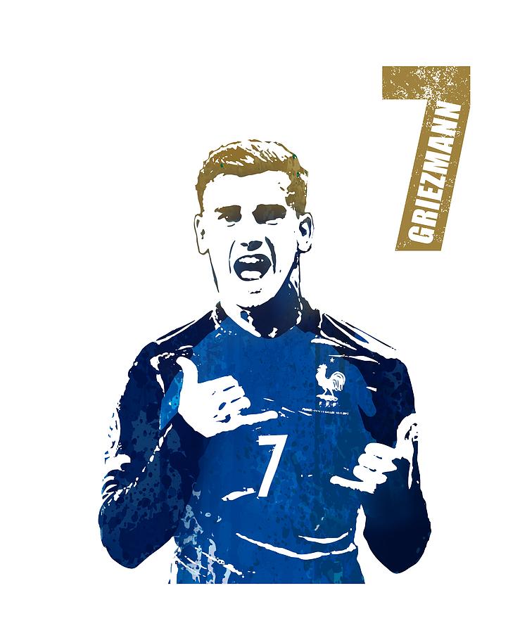 Football Painting - Griezmann #france by Art Popop