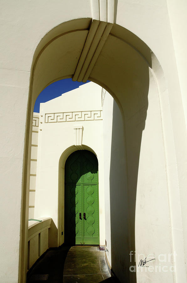 Griffith Observatory Art Deco Door Photograph by Mark Valentine