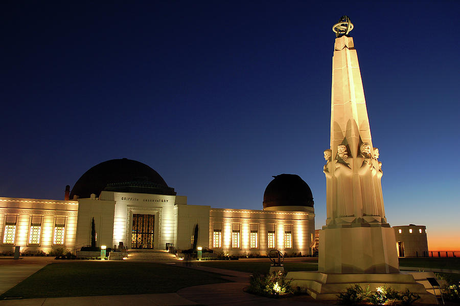griffith Observatory at night Photograph by James Kirkikis