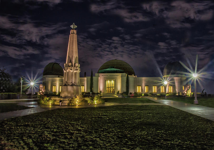 Griffith Observatory at Night Photograph by Robert Hebert