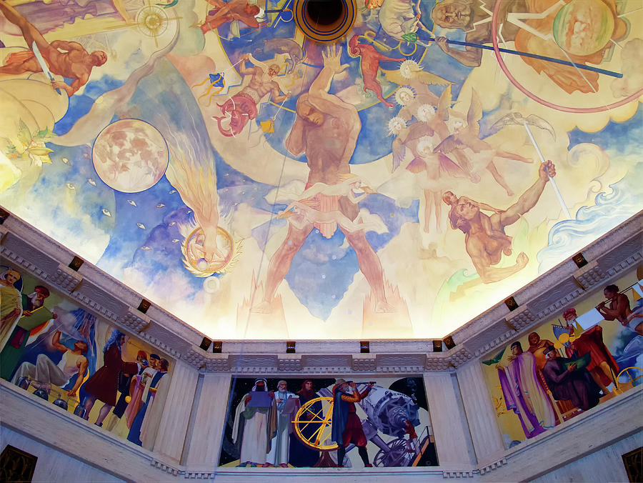 Griffith Observatory Ceiling Art Photograph