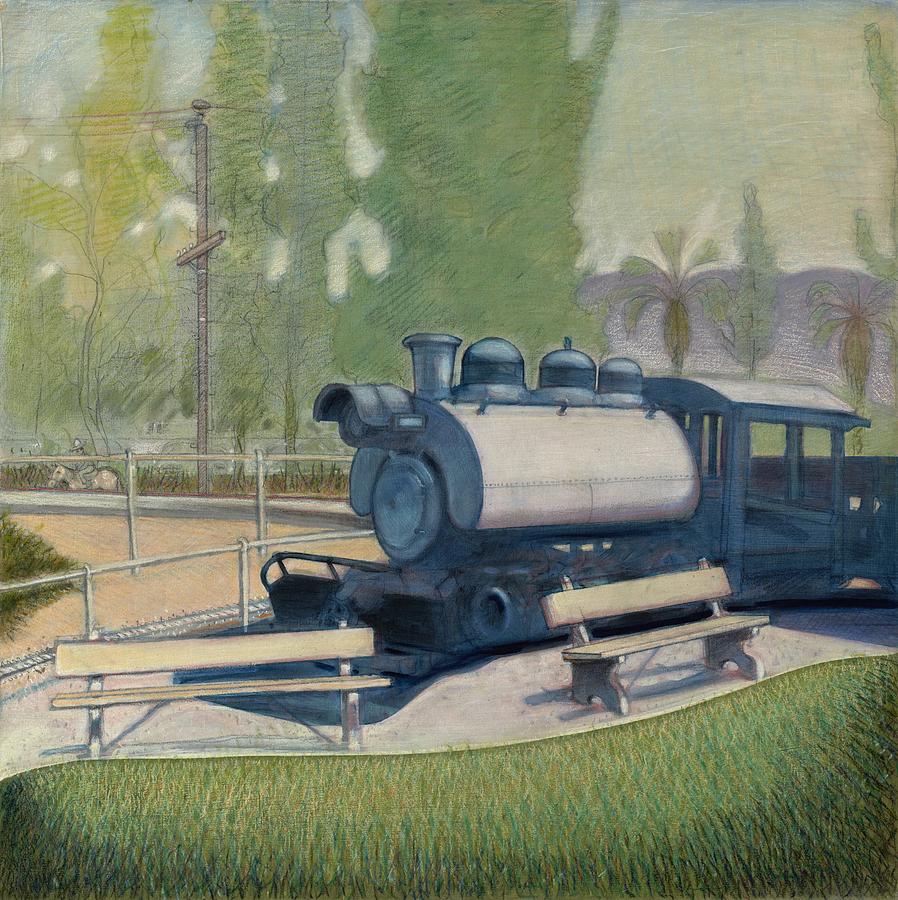 Train Painting - Travel Town by John Reynolds
