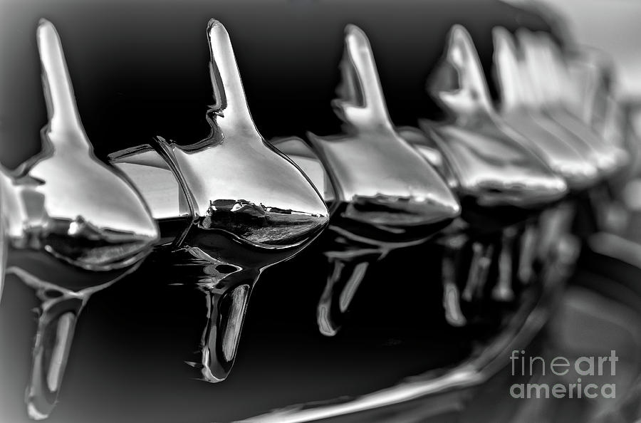 Transportation Photograph - Grille Teeth by Mark Miller