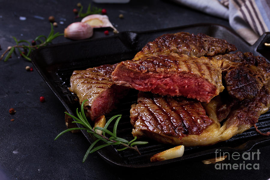 Grilled Beef Steak Photograph by Anastasy Yarmolovich