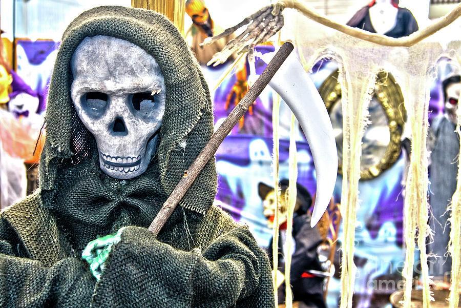 Grim Reaper Halloween Decoration Photograph by Jill Lang