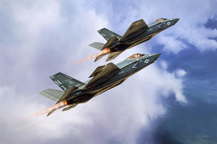 Lockheed Martin Digital Art - Grim Reapers by Peter Chilelli Lockheed Martin Digital Art - Grim Reapers by Peter Chilelli