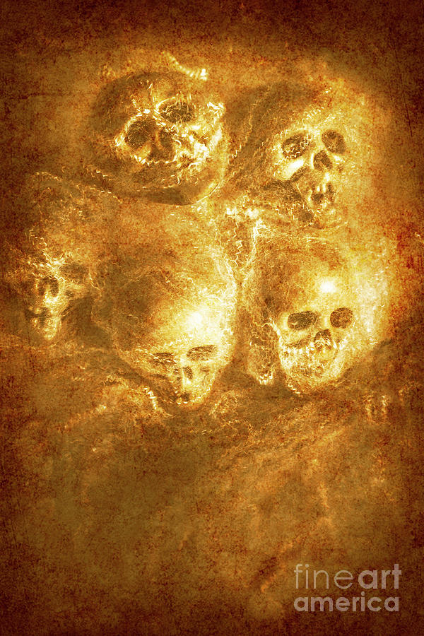 Grim tales of burning skulls Photograph by Jorgo Photography