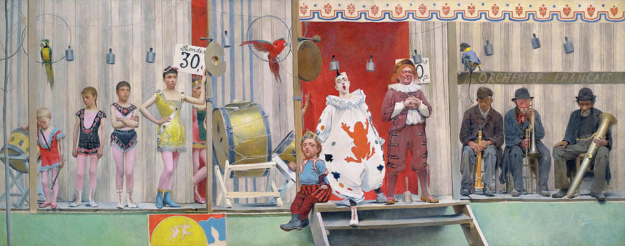 Grimaces and Misery. The Acrobats Painting by Fernand Pelez