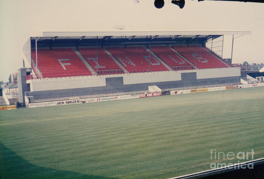 Grimsby Town - Blundell Park - Findus Stand 1 - 1980s Photograph by Legendary Football Grounds