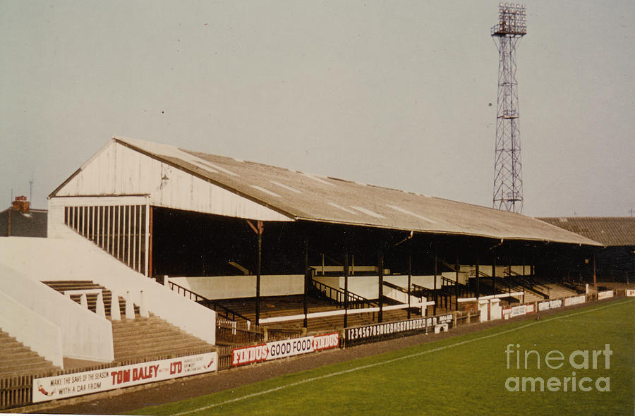 Grimsby Town - Blundell Park - Main Stand 1 - 1970s Photograph by Legendary Football Grounds