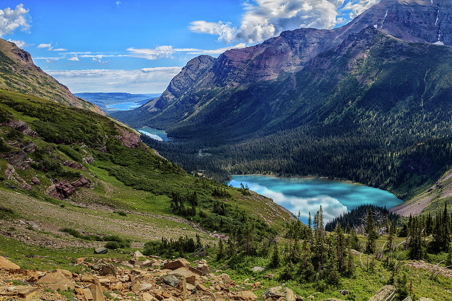 Grinell Hike in Glacier National Park Photograph by Andres Leon
