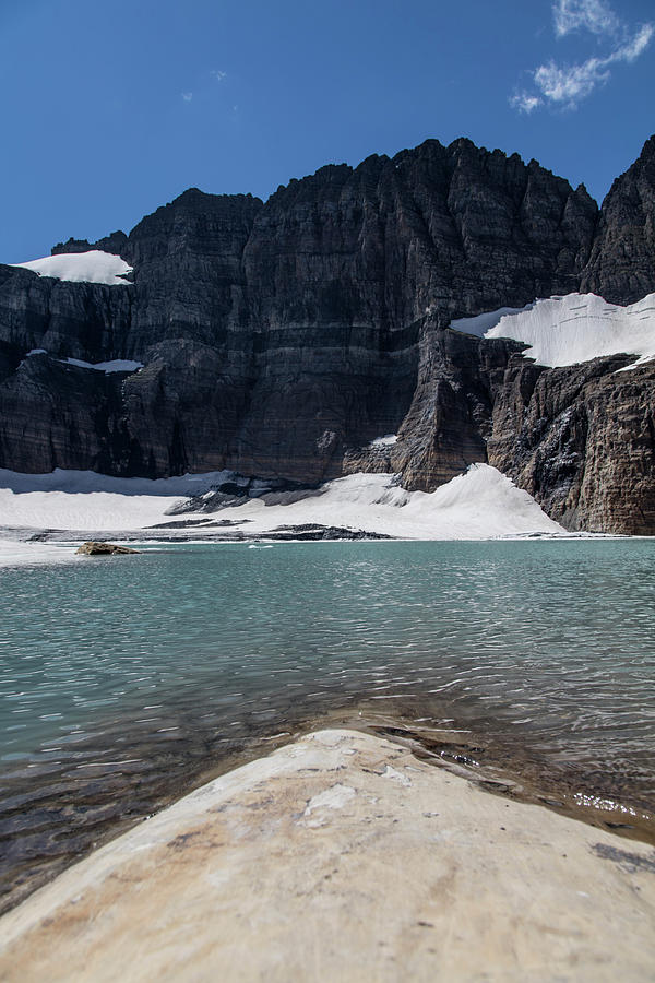 Grinnell Glacier in August  Photograph by John McGraw