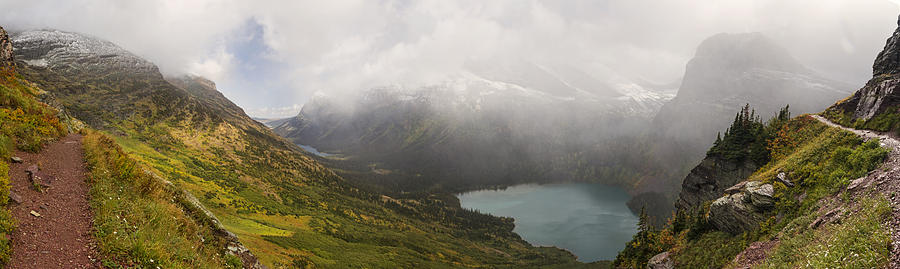 Grinnell Glacier Trail Panorama Photograph by Mark Kiver