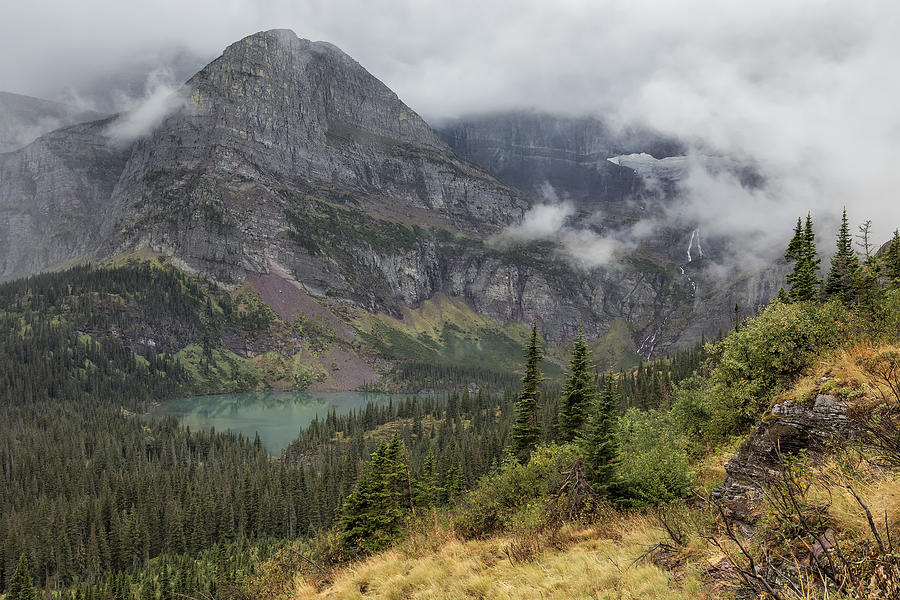 Grinnell Lake from the Trail No. 1 - Glacier NP Photograph by Belinda Greb