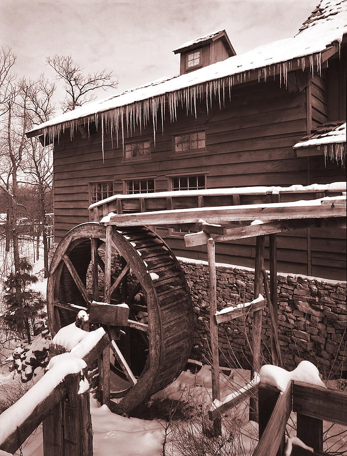 Grist Mill at Siver Dollar City Photograph by Garry McMichael