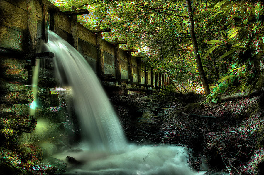Grist Mill Flume Photograph by Michael Eingle